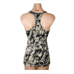 LULULEMON Cool Racer Back Tank Top Womens Size 6 Tan Black Tie-dye Marble HTF